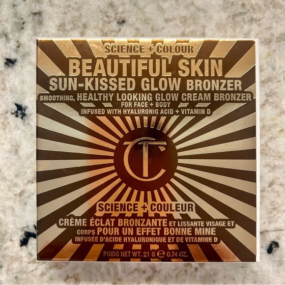 Charlotte Tilbury Beautiful Skin Sun-Kissed Glow Bronzer in Medium NEW - Picture 3 of 6